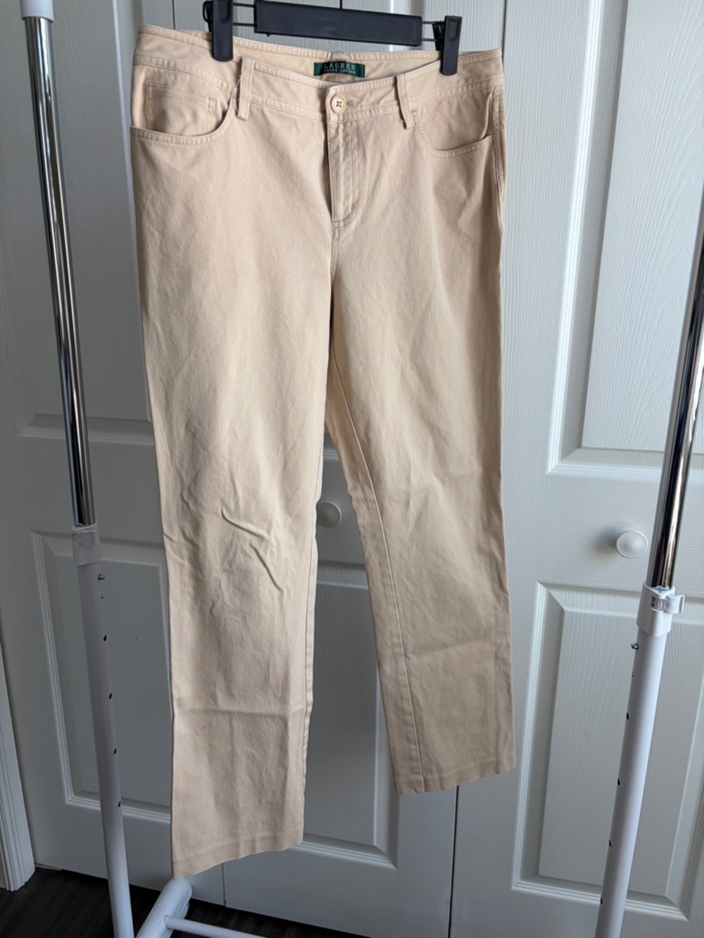 Ralph Lauren Khaki Straight-Leg Women's Jeans